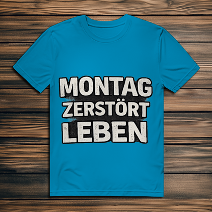 Herren Premium Bio T-Shirt Montag zerstört Leben