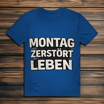 Herren Premium Bio T-Shirt Montag zerstört Leben