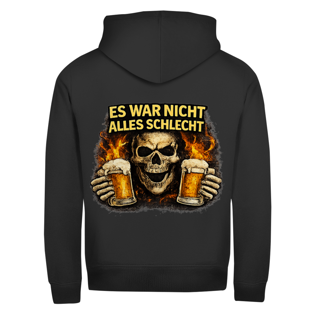 Herren Zipper Hoodie Es war nicht alles schlecht