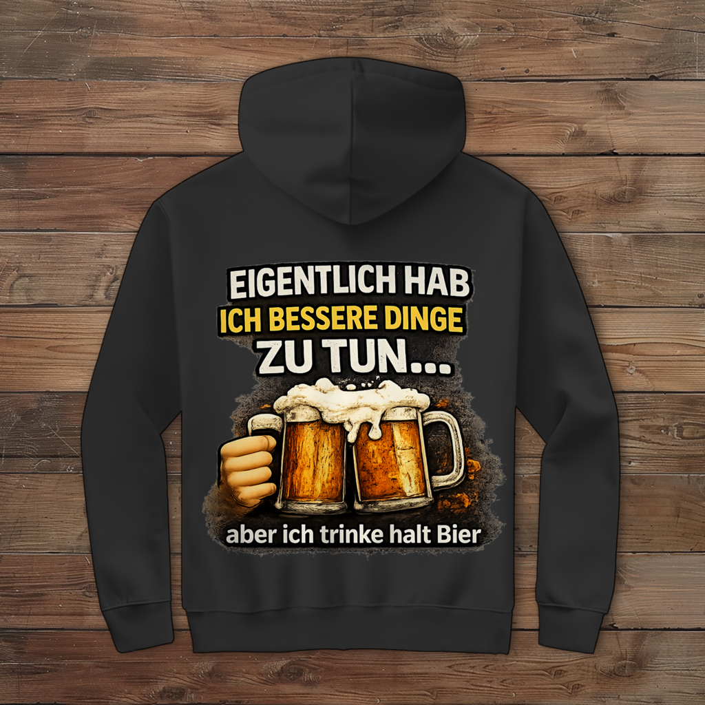 Herren Zipper Hoodie Eigentlich habe ich