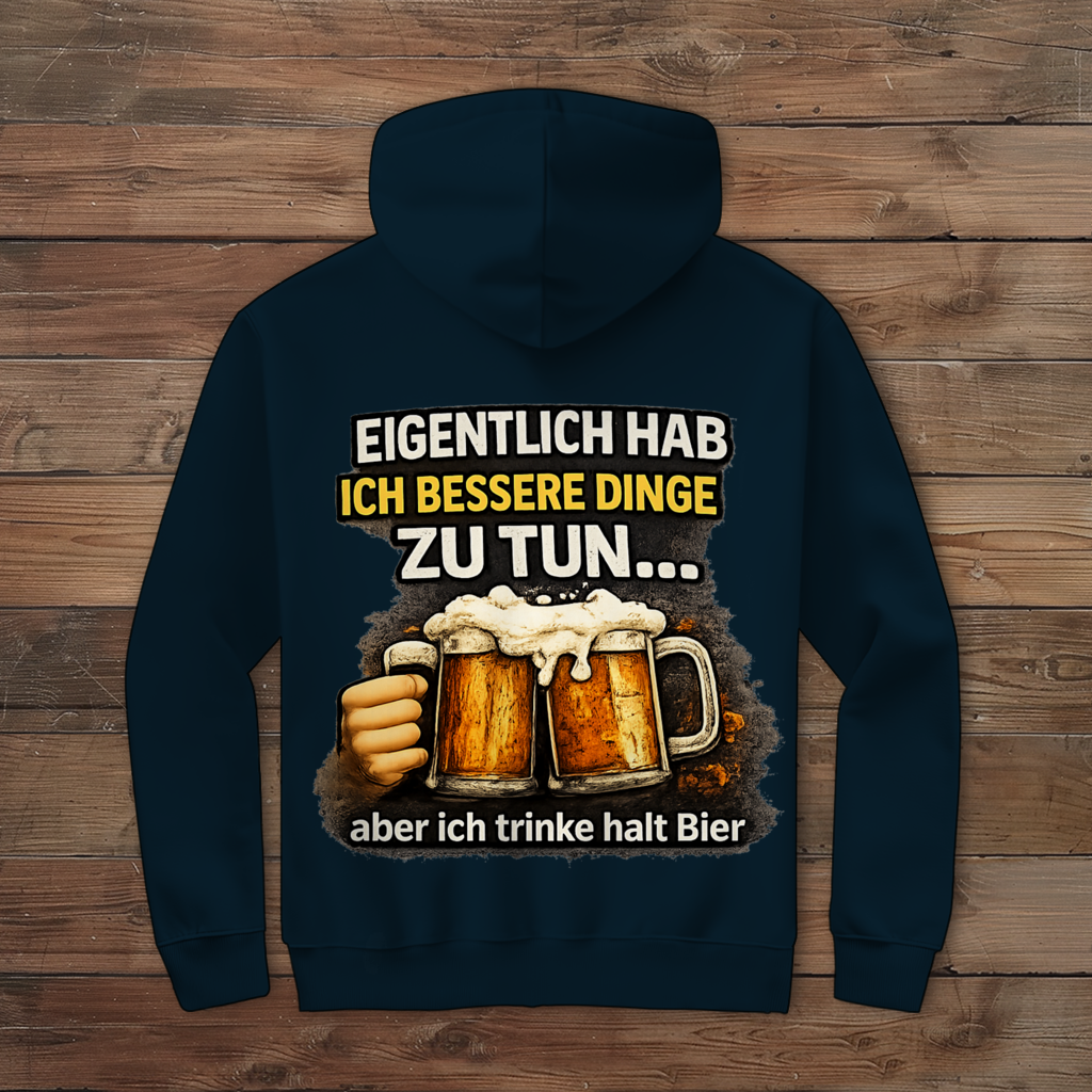 Herren Zipper Hoodie Eigentlich habe ich