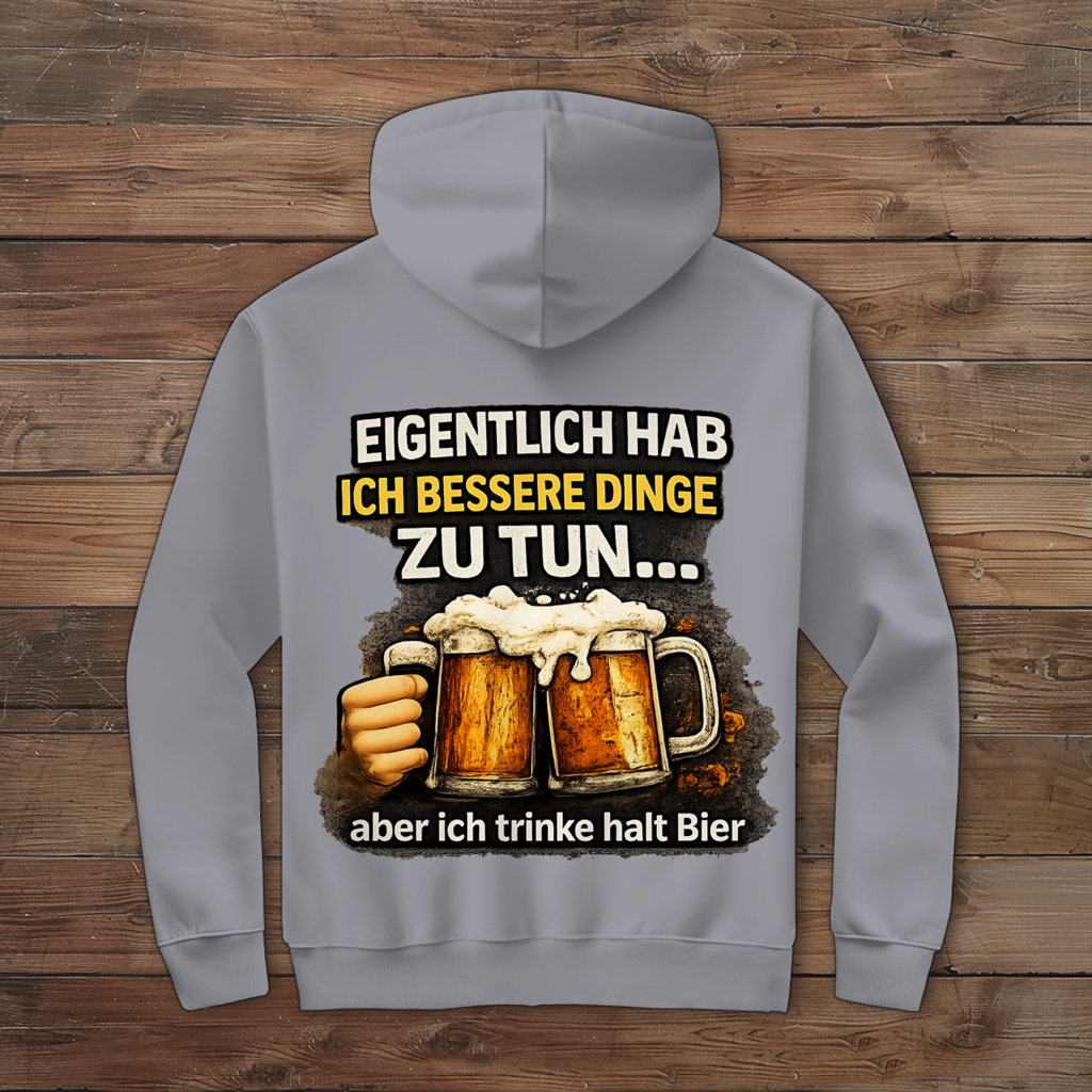 Herren Zipper Hoodie Eigentlich habe ich