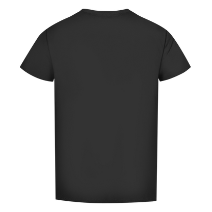 Herren Premium Bio T-Shirt Fitness Totenkopf schwarz