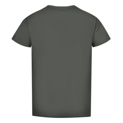 Herren Premium Bio T-Shirt Fitness Totenkopf schwarz