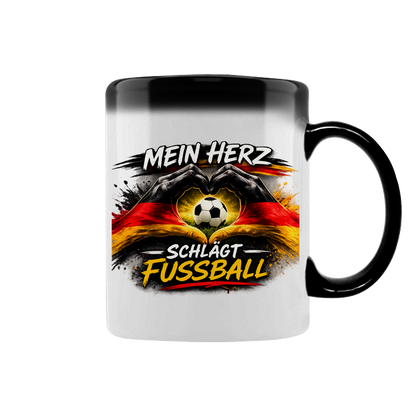 Zaubertasse Mein Herz schlägt Fußball