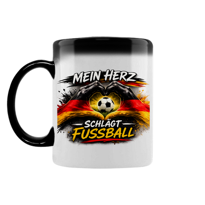 Zaubertasse Mein Herz schlägt Fußball