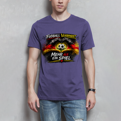 Herren T-Shirt Fußball verbindet