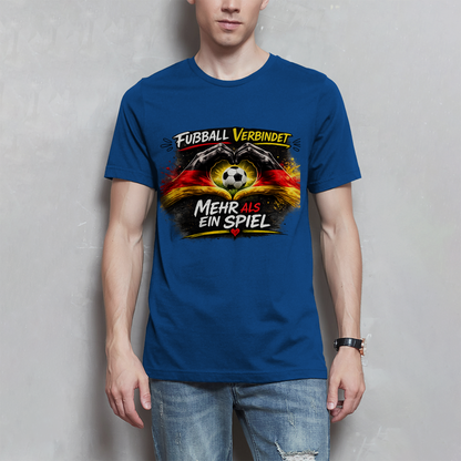 Herren T-Shirt Fußball verbindet