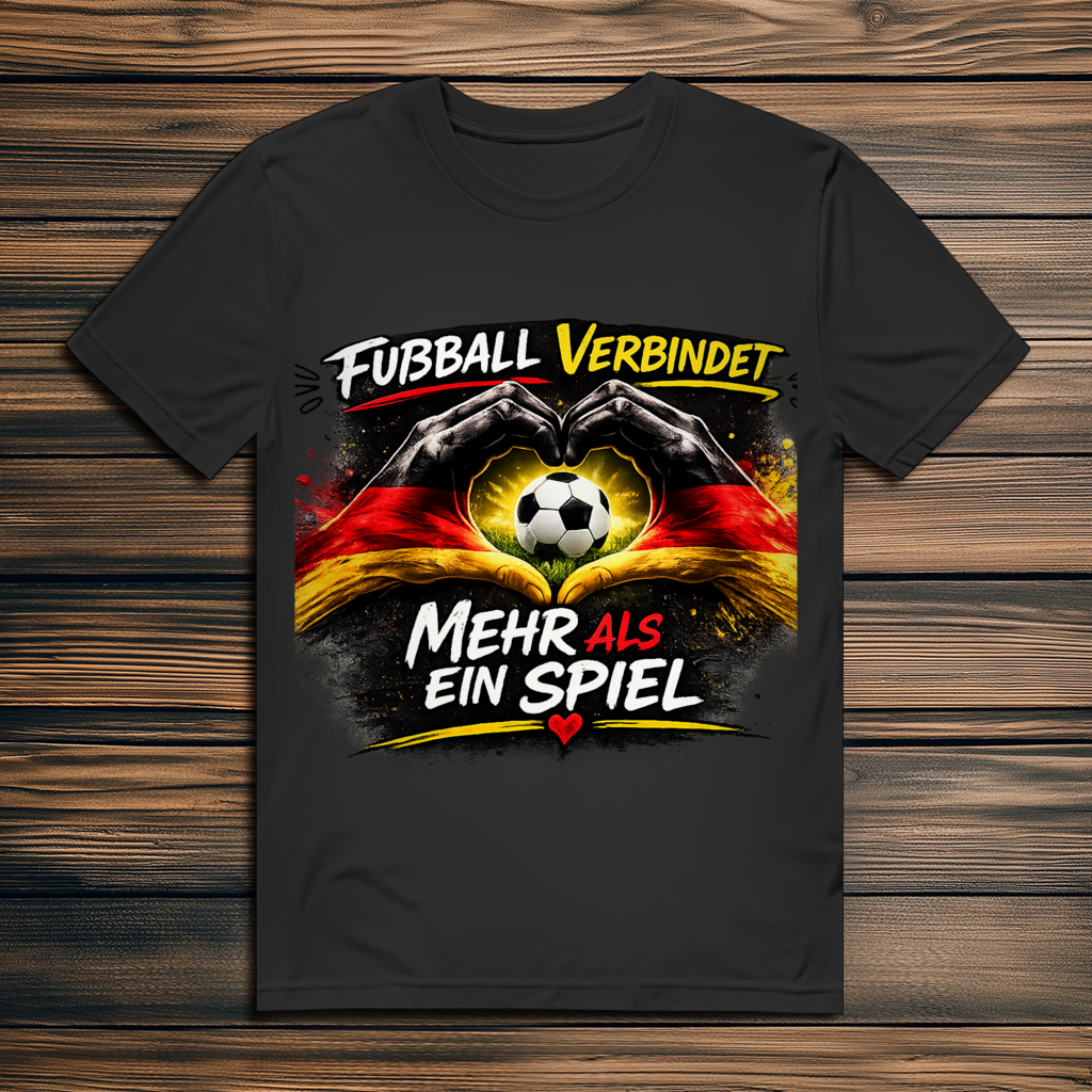Herren Premium Bio T-Shirt Fußball verbindet