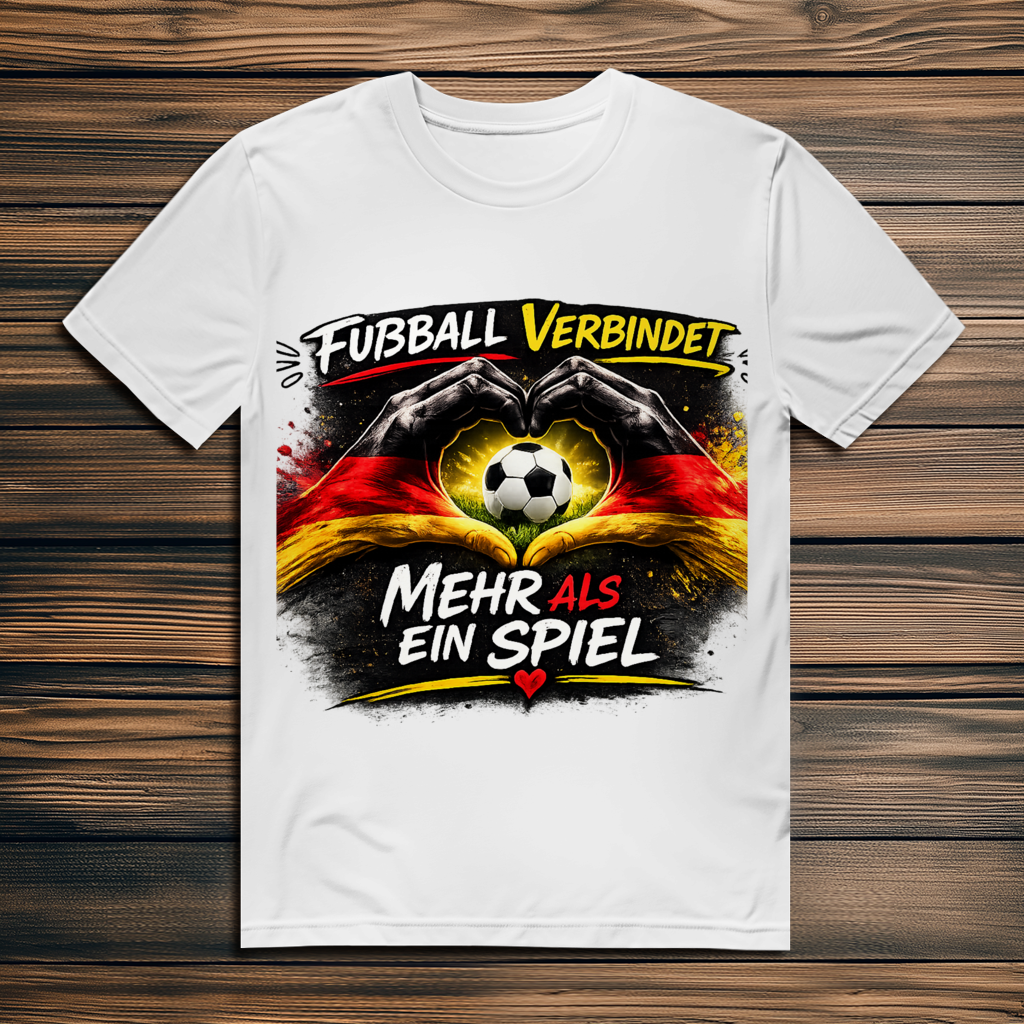 Herren Premium Bio T-Shirt Fußball verbindet