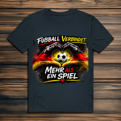 Herren Premium Bio T-Shirt Fußball verbindet