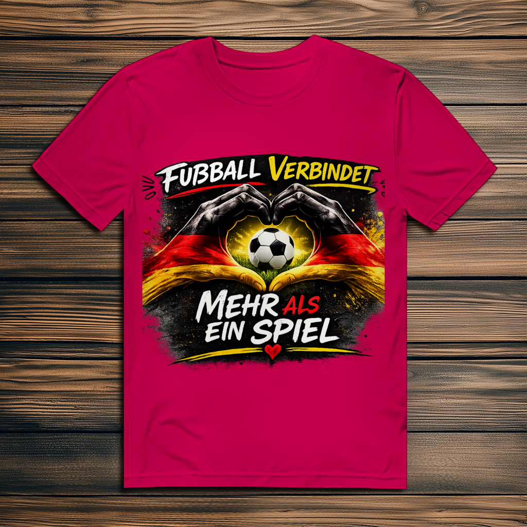 Herren Premium Bio T-Shirt Fußball verbindet