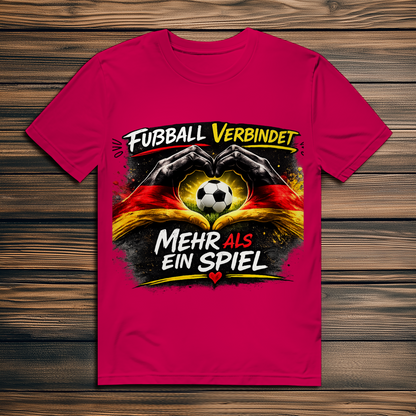 Herren Premium Bio T-Shirt Fußball verbindet
