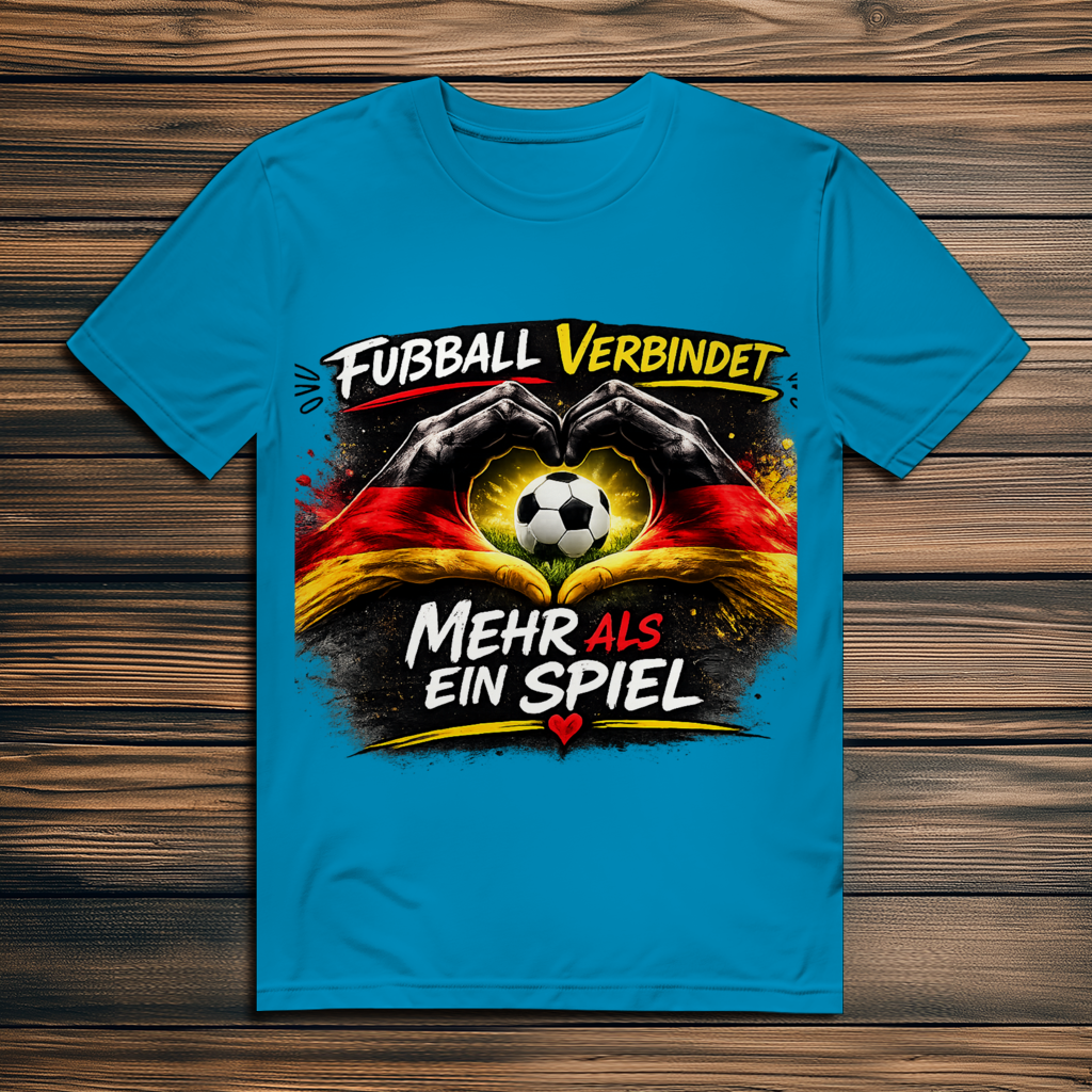 Herren Premium Bio T-Shirt Fußball verbindet