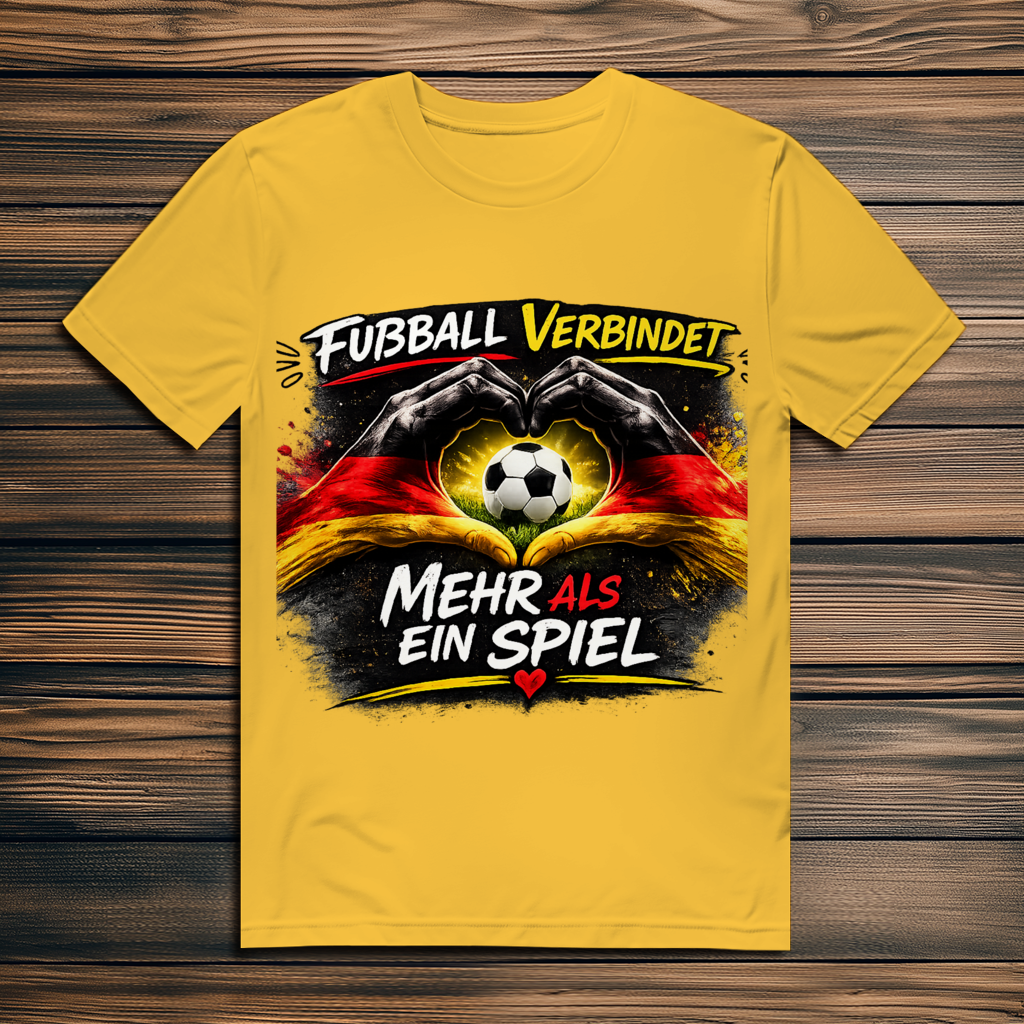 Herren Premium Bio T-Shirt Fußball verbindet