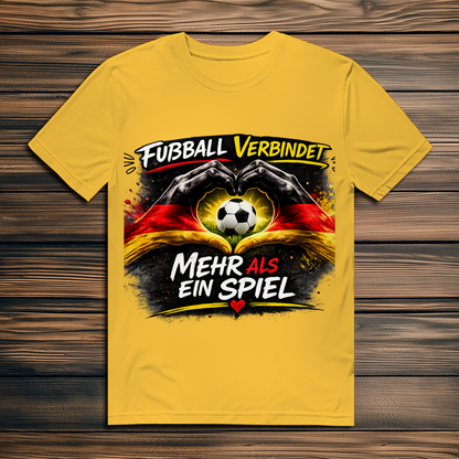 Herren Premium Bio T-Shirt Fußball verbindet