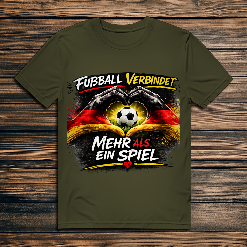 Herren Premium Bio T-Shirt Fußball verbindet