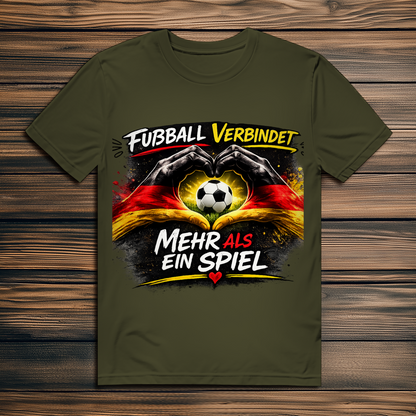 Herren Premium Bio T-Shirt Fußball verbindet