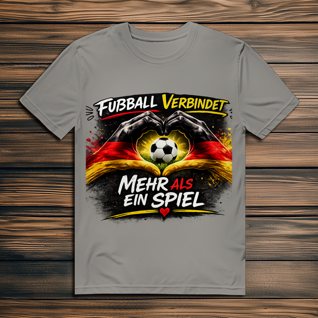 Herren Premium Bio T-Shirt Fußball verbindet