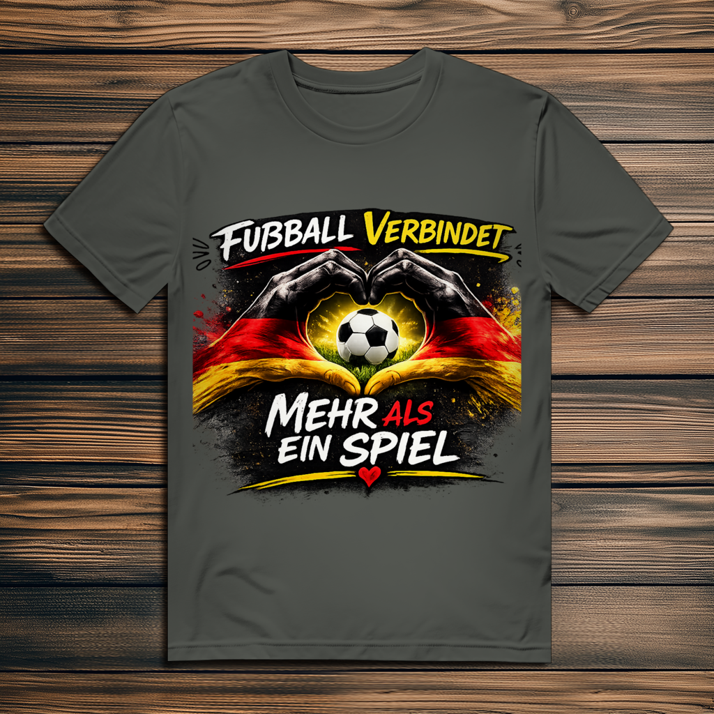 Herren Premium Bio T-Shirt Fußball verbindet