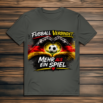 Herren Premium Bio T-Shirt Fußball verbindet