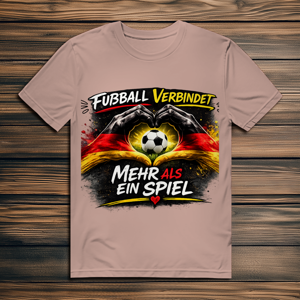 Herren Premium Bio T-Shirt Fußball verbindet
