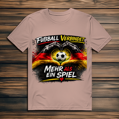 Herren Premium Bio T-Shirt Fußball verbindet