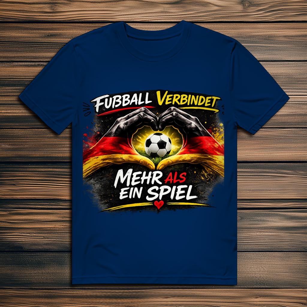 Herren Premium Bio T-Shirt Fußball verbindet