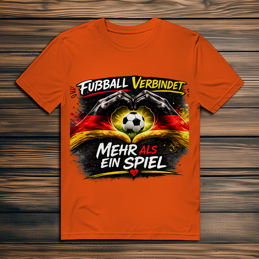 Herren Premium Bio T-Shirt Fußball verbindet