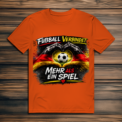 Herren Premium Bio T-Shirt Fußball verbindet