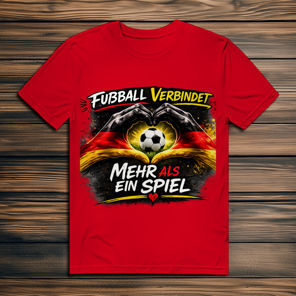 Herren Premium Bio T-Shirt Fußball verbindet