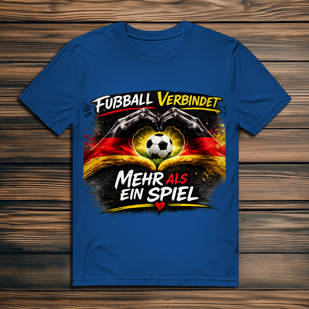 Herren Premium Bio T-Shirt Fußball verbindet