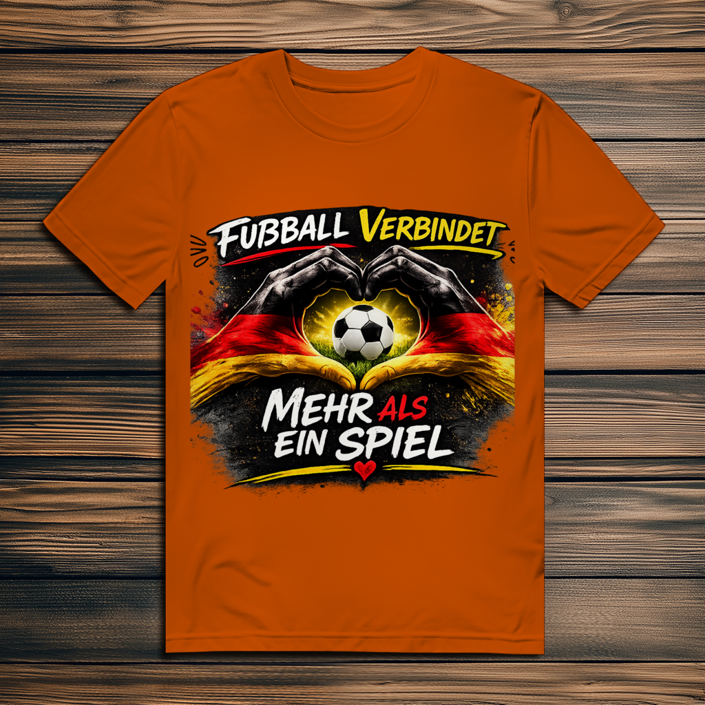 Herren Premium Bio T-Shirt Fußball verbindet
