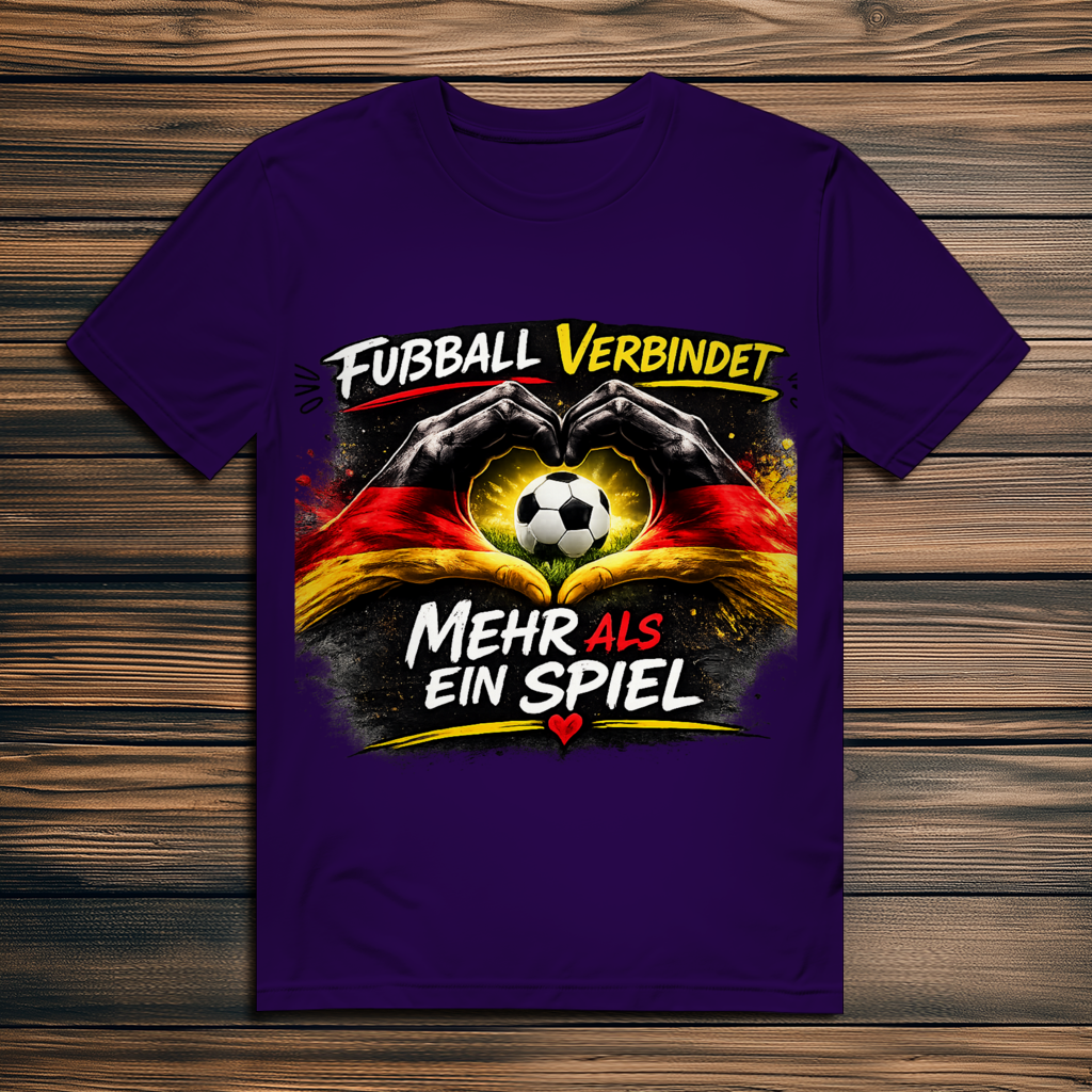 Herren Premium Bio T-Shirt Fußball verbindet