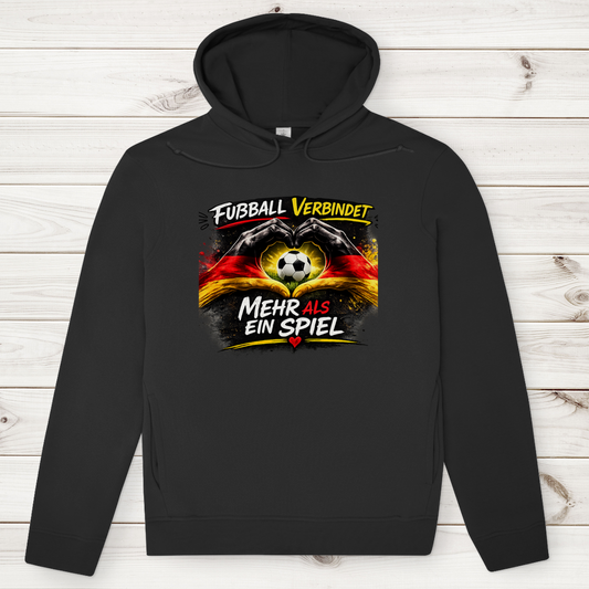 Herren Premium Bio Hoodie Fußball verbindet