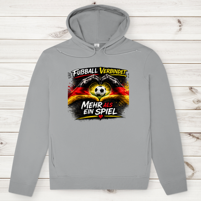 Herren Premium Bio Hoodie Fußball verbindet