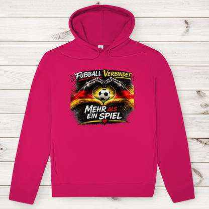 Herren Premium Bio Hoodie Fußball verbindet