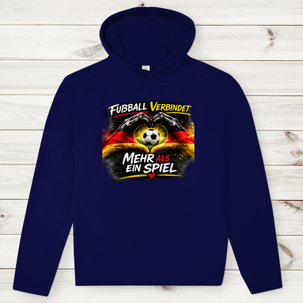 Herren Premium Bio Hoodie Fußball verbindet