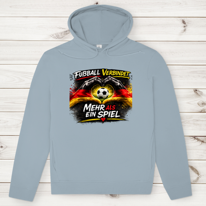 Herren Premium Bio Hoodie Fußball verbindet