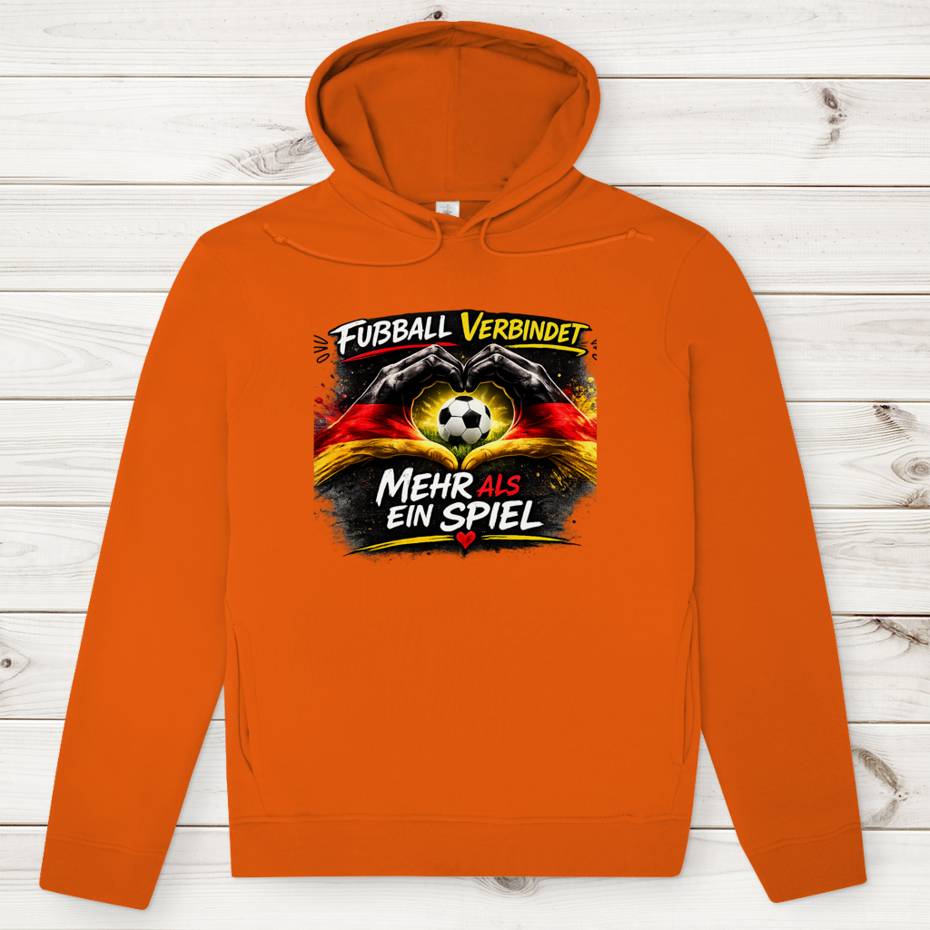 Herren Premium Bio Hoodie Fußball verbindet