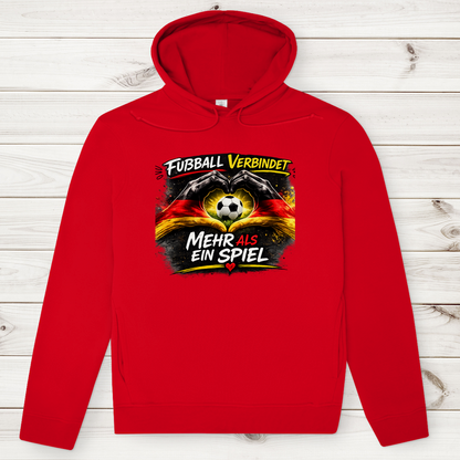 Herren Premium Bio Hoodie Fußball verbindet