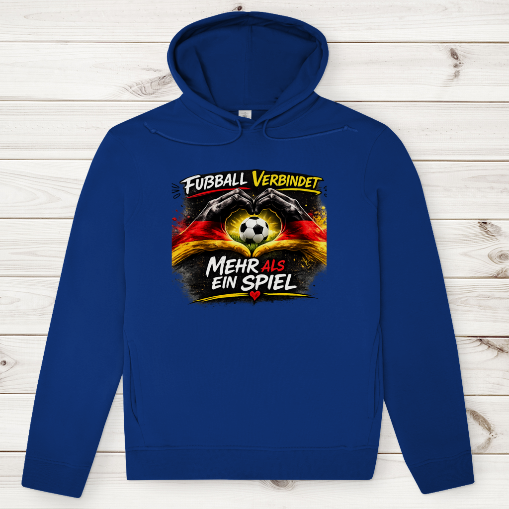 Herren Premium Bio Hoodie Fußball verbindet