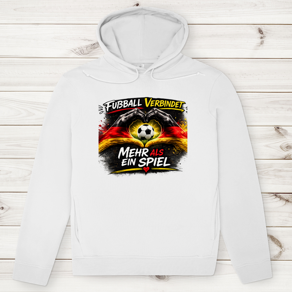 Herren Premium Bio Hoodie Fußball verbindet