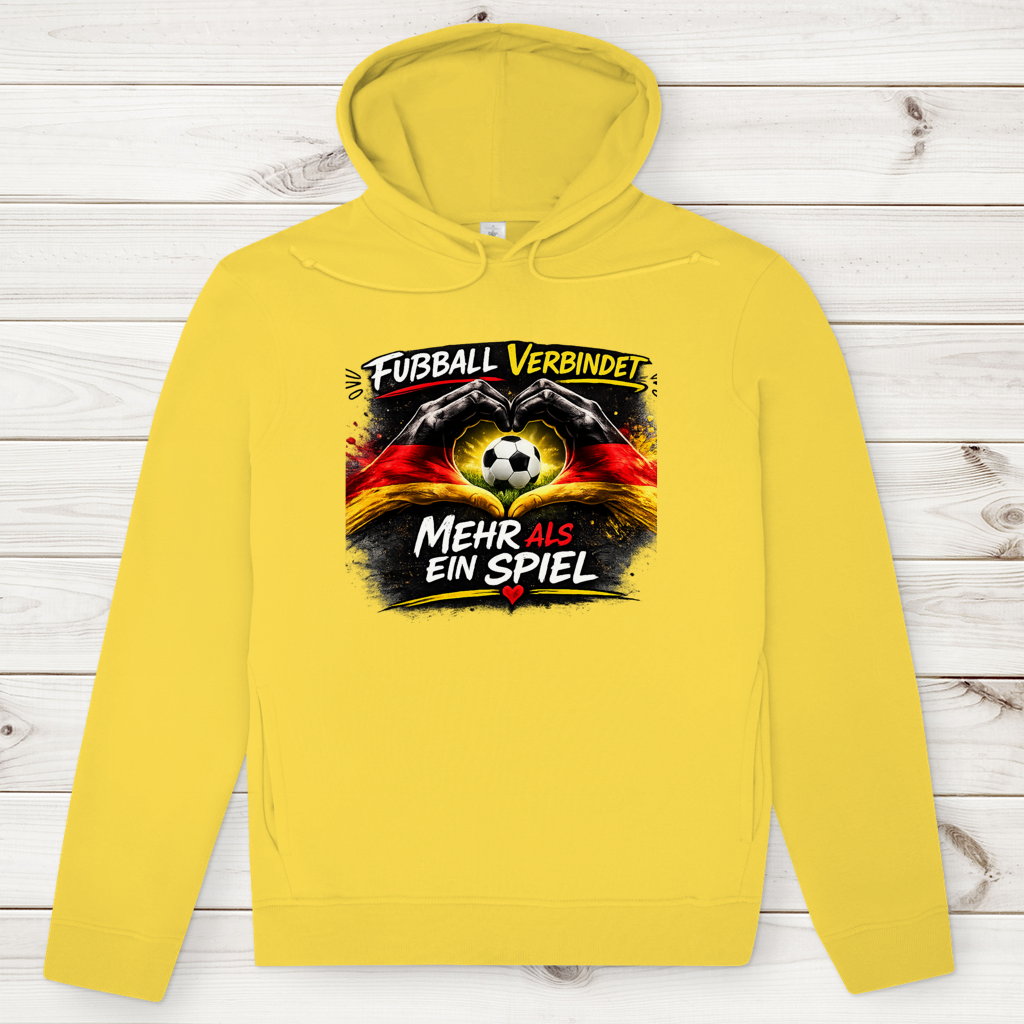 Herren Premium Bio Hoodie Fußball verbindet