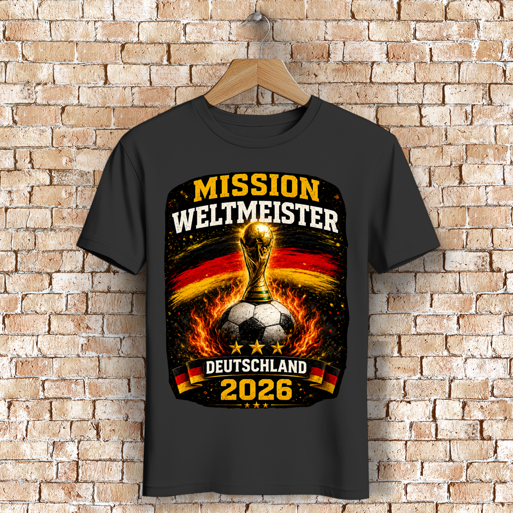 Herren Premium Bio T-Shirt Mission Weltmeister