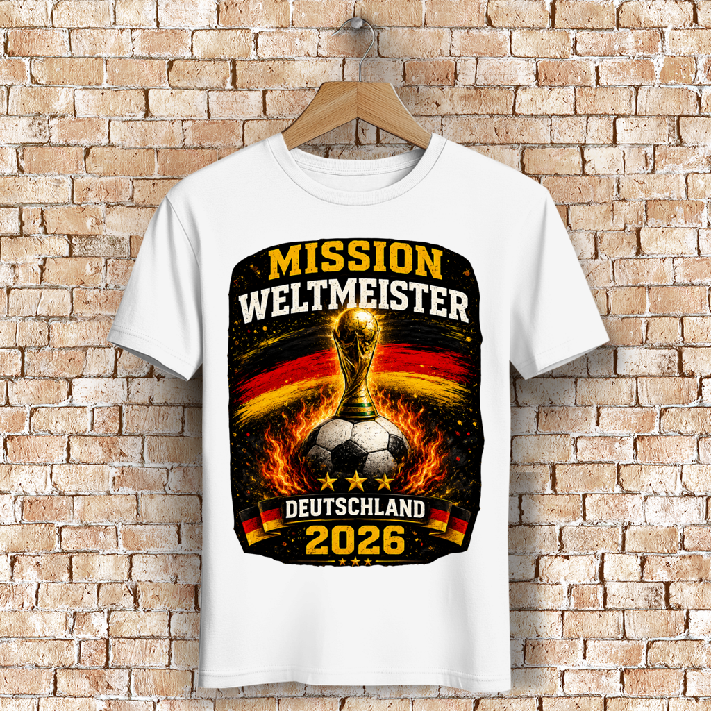 Herren Premium Bio T-Shirt Mission Weltmeister