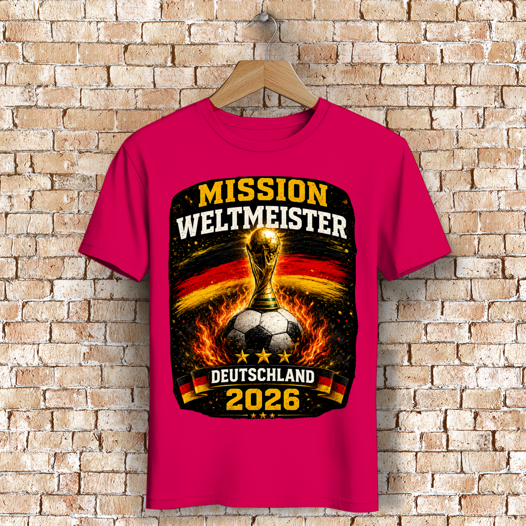 Herren Premium Bio T-Shirt Mission Weltmeister