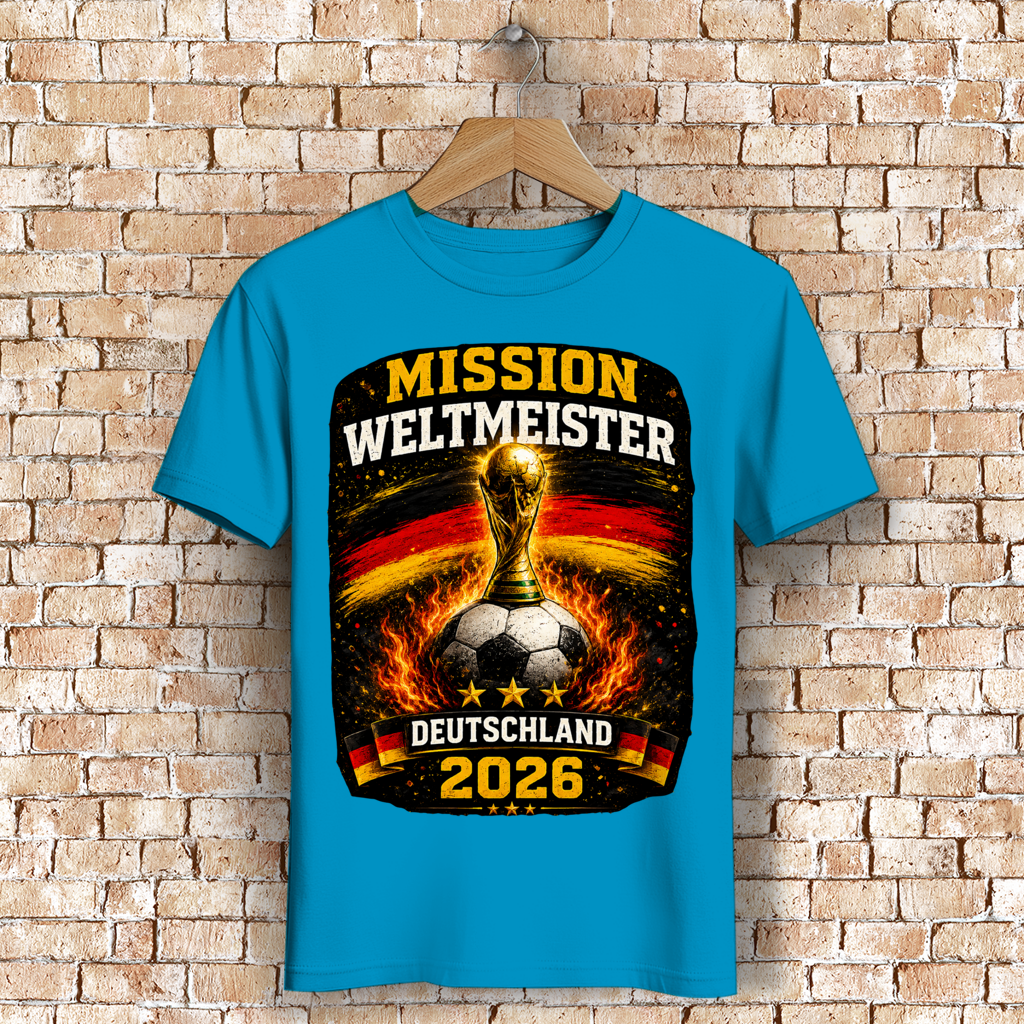 Herren Premium Bio T-Shirt Mission Weltmeister