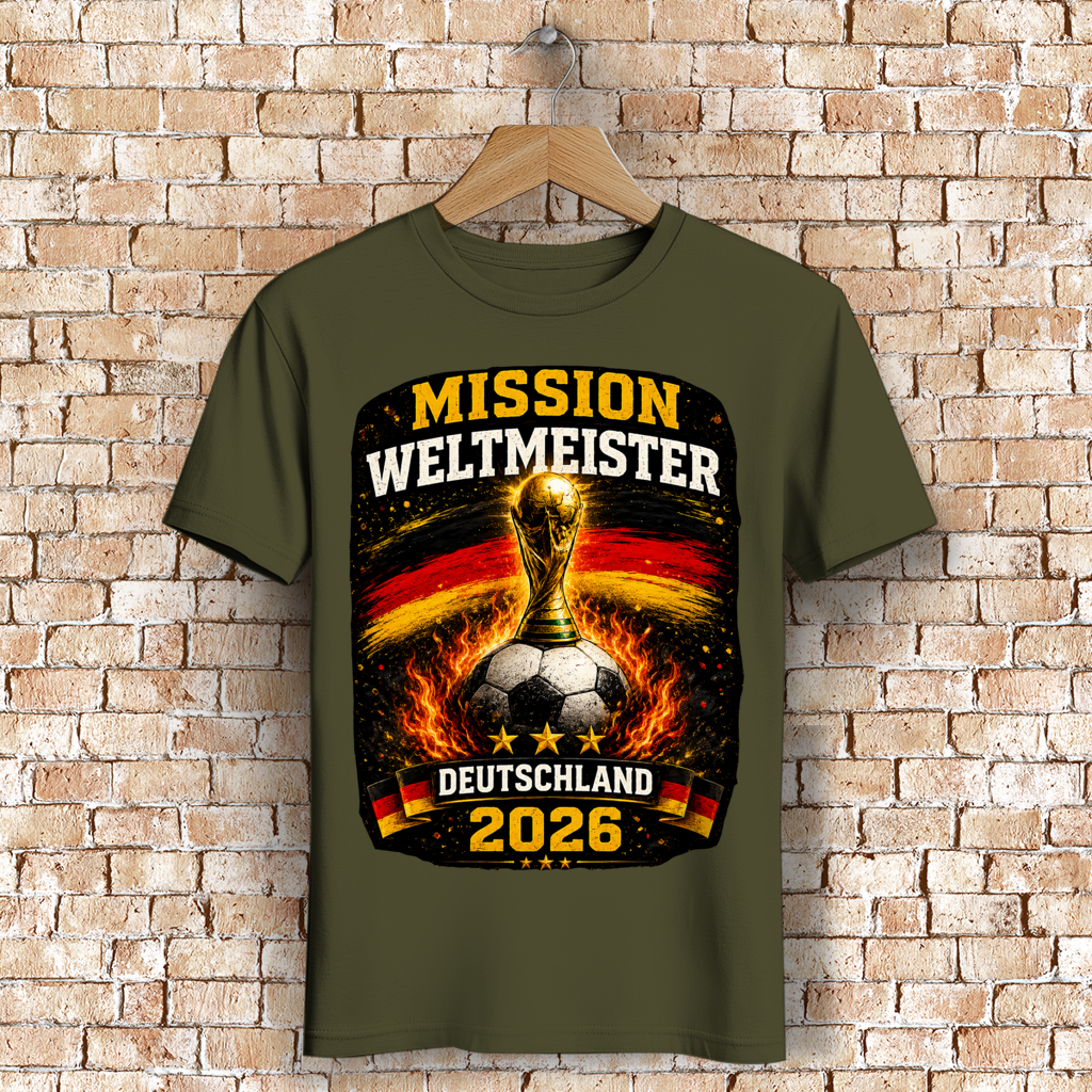 Herren Premium Bio T-Shirt Mission Weltmeister
