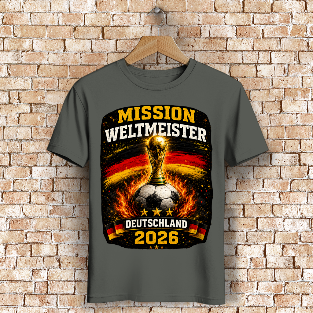 Herren Premium Bio T-Shirt Mission Weltmeister